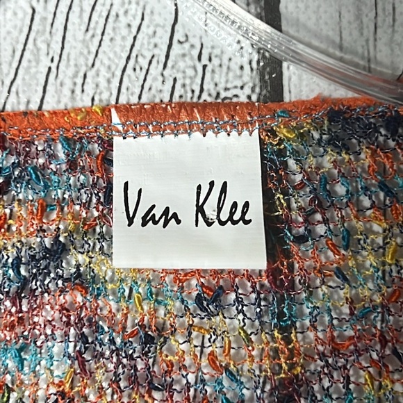 Van Klee multi-color open lightweight coverup - Picture 3 of 7